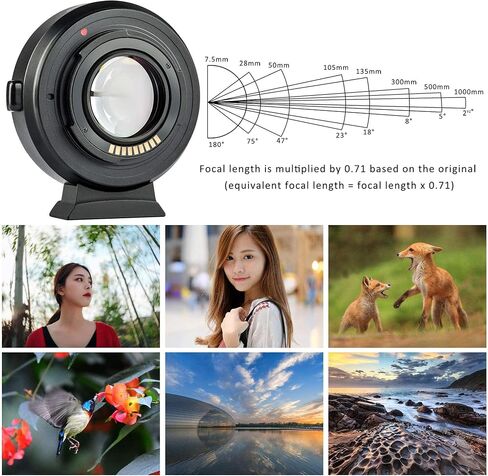 VILTROX EF-EOS M2 Speed Booster 0.71x Canon EF Lens to EF-M Mount Speedbooster for Canon m50 ii m6 ii m200 m50 m6 m5 in Saudi Arabia