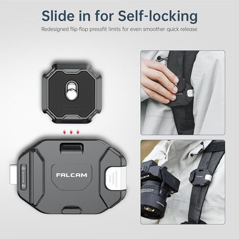 ULANZI F38 Camera Backpack Strap Base Mount | Clip Quick Release for Backpack Straps V2, QR Plate Camera Tripod Mount in Saudi Arabia