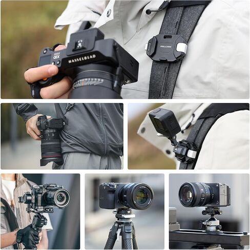 ULANZI F38 Camera Backpack Strap Base Mount | Clip Quick Release for Backpack Straps V2, QR Plate Camera Tripod Mount in Saudi Arabia