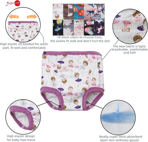 Joyo roy 10Pcs Potty Training Underwear for Boys 5t Underwear Boys Training Panties Training Pants 4t-5t Boys Toilet Training Pants Pull Up 5t Boys Underwear Training Pants Toddler Boy Underwear 5t in Saudi Arabia