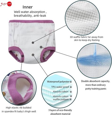 Joyo roy 10Pcs Potty Training Underwear for Boys 5t Underwear Boys Training Panties Training Pants 4t-5t Boys Toilet Training Pants Pull Up 5t Boys Underwear Training Pants Toddler Boy Underwear 5t in Saudi Arabia
