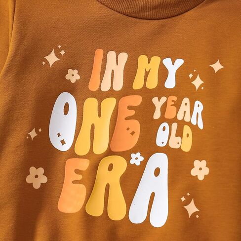 Baby Girl First Birthday Outfit 1st Birthday Sweatshirt in My One Year Old Era Pullover Top in Saudi Arabia