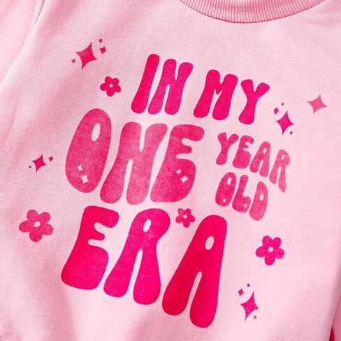 Baby Girl First Birthday Outfit 1st Birthday Sweatshirt in My One Year Old Era Pullover Top in Saudi Arabia