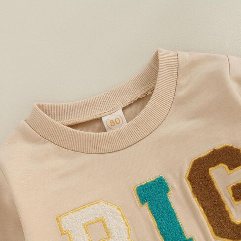 Twopumpkin Baby Toddler Girl Boy Sweatshirt/Romper Long Sleeve Sister Brother Matching Outfit Newborn Clothes in Kuwait