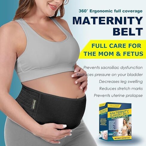 ChongErfei Maternity Belt Pregnancy Belly Band Back Support Abdominal Binder Back Brace - Relieve Back, Pelvic, Hip Pain in Saudi Arabia