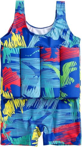IDOPIP Kids Boys Girls Floatation Swimsuit with Adjustable Buoyancy Baby Float Suit Swim Vest One Piece Swimwear Bathing Suit in Saudi Arabia