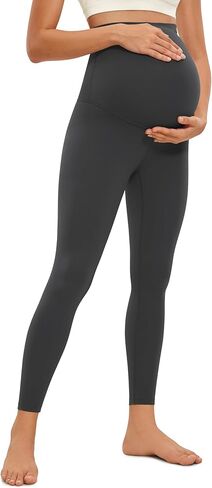 CRZ YOGA Womens Butterluxe Maternity Leggings Over The Belly 25" - Buttery Soft Workout Activewear Yoga Pregnancy Pants in Saudi Arabia