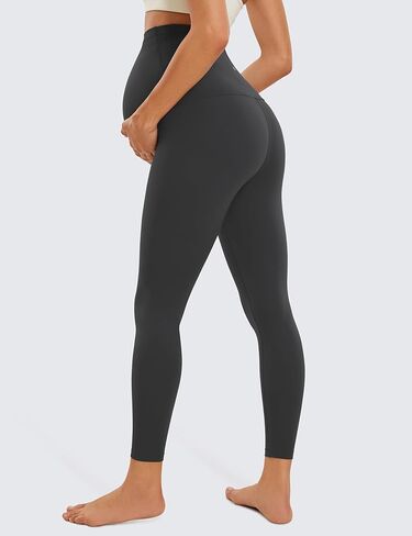 CRZ YOGA Womens Butterluxe Maternity Leggings Over The Belly 25" - Buttery Soft Workout Activewear Yoga Pregnancy Pants in Saudi Arabia