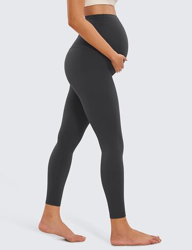 CRZ YOGA Womens Butterluxe Maternity Leggings Over The Belly 25" - Buttery Soft Workout Activewear Yoga Pregnancy Pants in Saudi Arabia