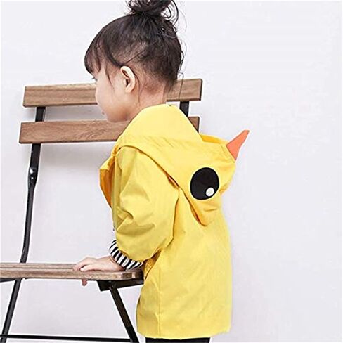 CM C&M WODRO Toddler Baby Boy Girl Duck Rain Jacket Cute Cartoon Animal Raincoat Hoodie Kids Coat Fall Winter School Outfit in Saudi Arabia