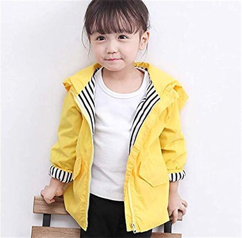 CM C&M WODRO Toddler Baby Boy Girl Duck Rain Jacket Cute Cartoon Animal Raincoat Hoodie Kids Coat Fall Winter School Outfit in Saudi Arabia