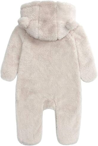 Newborn Baby Snowsuit Fleece Lined Onesie Outfits Warm Hooded Romper for Infant in Saudi Arabia