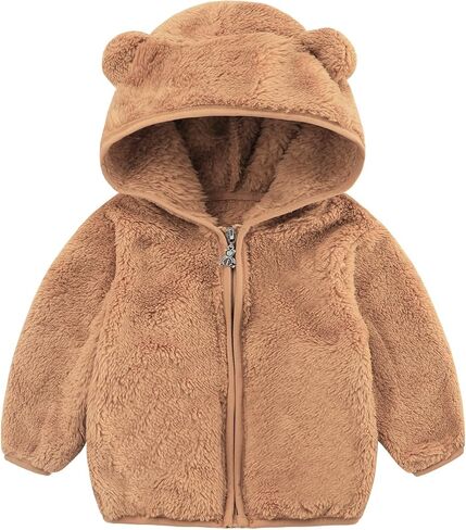 newborn boys girls 0-6 months winter jackets for baby coat warm flecee clothes in Saudi Arabia