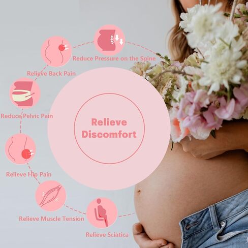 Maternity Belly Band for Pregnant Women, Maternity Belt, Pregnancy Belly Support Band for Abdomen,Breathable and Adjustable Belly Brace, Relieve Waist and Back Pain (Large) in Saudi Arabia