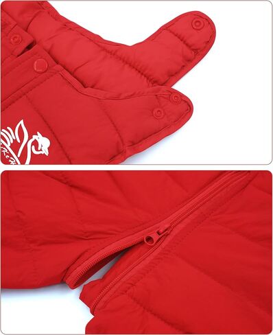 Happy Cherry Boys' Toddler Classic Snow Bib Ski Snowsuit, Invisible Zipper Leg Openings for Diaper Changes 6 Months-4 Years in Kuwait