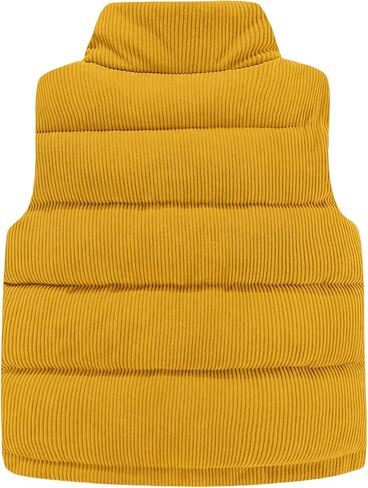 Happy Cherry Corduroy Vest for Toddler Baby Sleeveless Winter Jacket Stand Collar Thick Warm Coat 1-10Y in Saudi Arabia