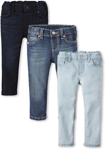 The Children's Place Baby and Toddler Girls' Basic Skinny Jeans, Multipack in Saudi Arabia