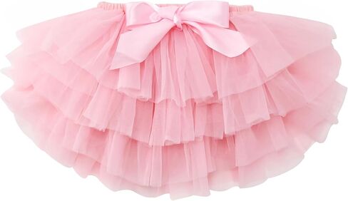 Exegawe Baby Girls Tutu Skirt with Headband, Toddler Girls Tulle with Diaper Cover Birthday Party Dress in Saudi Arabia