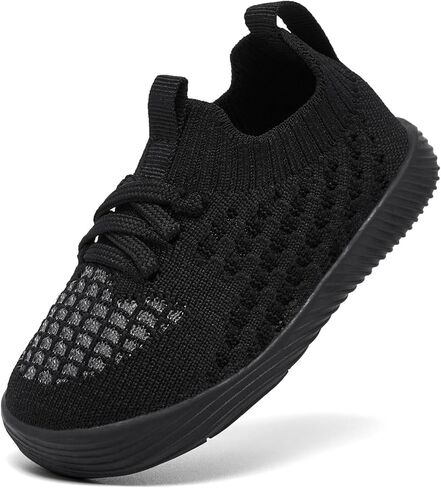 MORENDL Toddler Slip On Sneakers Baby Walking Shoes Non-Slip Breathable Boys & Girls Tennis Shoes Infant Running Shoes in Kuwait