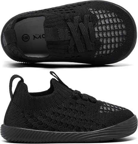 MORENDL Toddler Slip On Sneakers Baby Walking Shoes Non-Slip Breathable Boys & Girls Tennis Shoes Infant Running Shoes in Kuwait