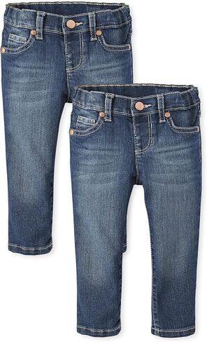 The Children's Place Baby and Toddler Girls' Basic Skinny Jeans, Multipack in Saudi Arabia