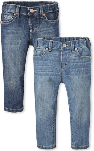 The Children's Place Baby and Toddler Girls' Basic Skinny Jeans, Multipack in Saudi Arabia