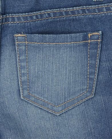 The Children's Place Baby Girls' and Toddler Jean Midi Shorts in Saudi Arabia