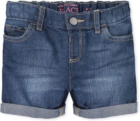 The Children's Place Baby Girls' and Toddler Jean Midi Shorts in Saudi Arabia