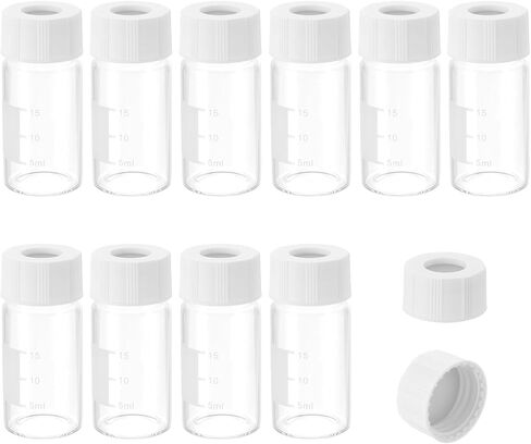 باتيكل 2 مل قارورة عينات تلقائية، 200 حزمة قبل الشق Septa HPLC/GC قارورة 9-425 مختبر العنبر قارورة عينة قارورة مع غطاء برغي أزرق كتابة التصحيح PTFE سيليكون لختم LC in Saudi Arabia