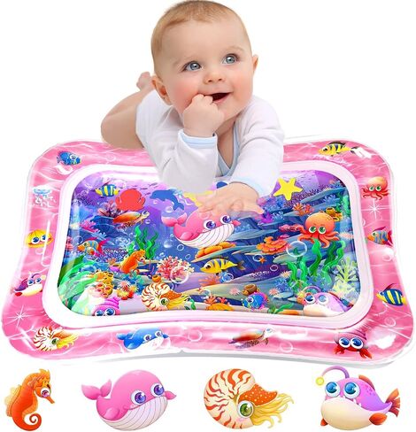 Infinno Inflatable Tummy Time Mat Premium Baby Water Play Mat for Infants and Toddlers Baby Toys for 3 to 24 Months, Strengthen Your Baby's Muscles, Portable in Kuwait