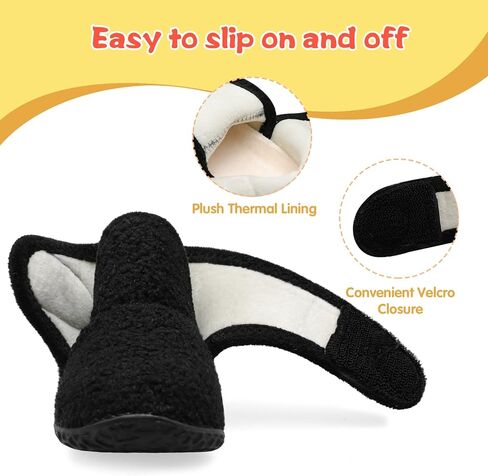 LeIsfIt Toddler Slippers Boys Girls House Slippers Kids Winter Boots Warm Lightweight House Shoes with Non-Slip Sole in Kuwait