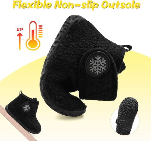 LeIsfIt Toddler Slippers Boys Girls House Slippers Kids Winter Boots Warm Lightweight House Shoes with Non-Slip Sole in Kuwait