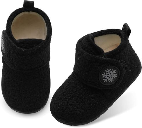 LeIsfIt Toddler Slippers Boys Girls House Slippers Kids Winter Boots Warm Lightweight House Shoes with Non-Slip Sole in Kuwait