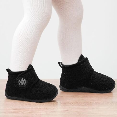 LeIsfIt Toddler Slippers Boys Girls House Slippers Kids Winter Boots Warm Lightweight House Shoes with Non-Slip Sole in Kuwait