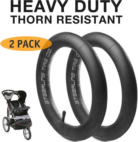 16 x 1.75/1.95/2.125 Heavy Duty Thorn Resistant Inner Tube Replacement for All Baby Trend Expedition Jogger Strollers and More! [2-Pack] Steerling Tire Co. in Saudi Arabia