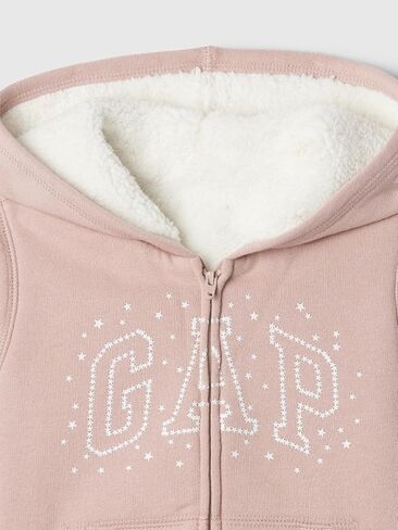 GAP Baby Girls' Cozy Logo Full Zip in Saudi Arabia