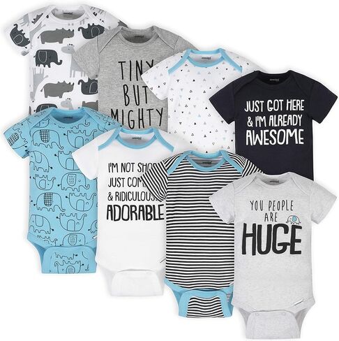 Onesies Brand unisex-baby 8-pack Short Sleeve Mix & Match Bodysuits in Saudi Arabia