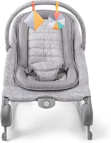 Summer Infant 2-in-1 Bouncer & Rocker Duo (Gray and Teal) Convenient and Portable Rocker and Bouncer for Babies Includes Soft Toys and Soothing Vibrations in Kuwait