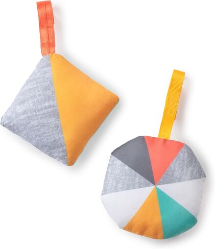 Summer Infant 2-in-1 Bouncer & Rocker Duo (Gray and Teal) Convenient and Portable Rocker and Bouncer for Babies Includes Soft Toys and Soothing Vibrations in Kuwait