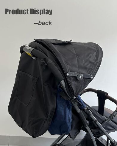 Universal Stroller Sun Shade Cover Stroller Canopy Awning for Pushchair Pram Baby Buggy Parasol Sun Umbrella with Pockets Mesh Window Adjustable Retractable in Kuwait