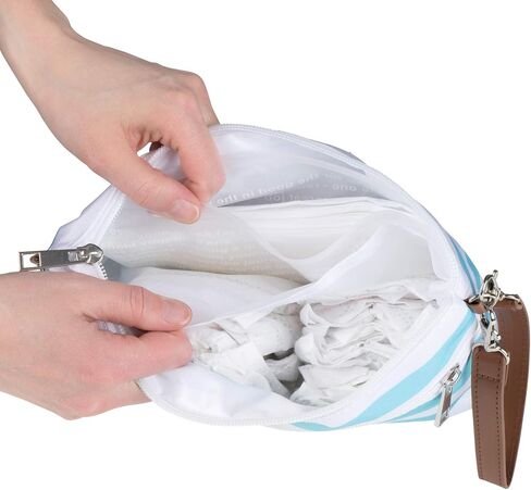 Bumco Diaper Clutch - Portable Wipes Dispenser & Baby Travel Essential, Airtight Baby Wipes Dispenser, Refillable Wipes Container, Travel Baby Essentials, Baby Wipe Dispenser, Diaper Bag Purse in Saudi Arabia