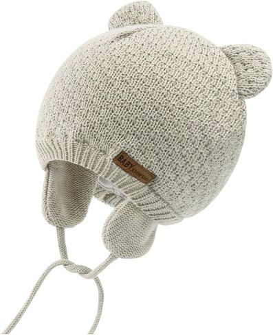 XIAOHAWANG Baby Hat Cute Bear Toddler Earflap Beanie Warm for Fall Winter in Saudi Arabia