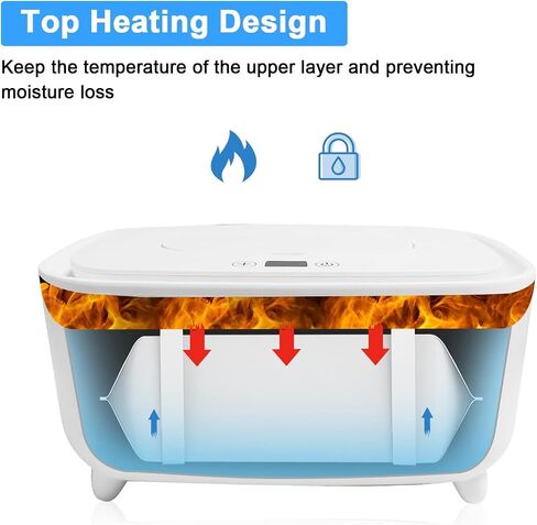 2024 Upgraded Baby Wipe Warmer w Light, USB Powered Wet Wipes Dispenser Warmer w Pop-Up Holder, Portable Large Capacity Diaper Warmer, Adult Nursery,Newborn Essential Must Have(NO RECHARGE BATTERY IN) in Kuwait