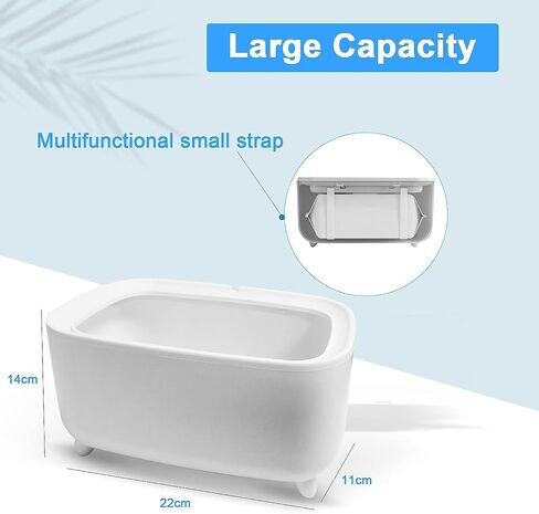 2024 Upgraded Baby Wipe Warmer w Light, USB Powered Wet Wipes Dispenser Warmer w Pop-Up Holder, Portable Large Capacity Diaper Warmer, Adult Nursery,Newborn Essential Must Have(NO RECHARGE BATTERY IN) in Kuwait