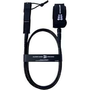 SIXPACK ACTION Classic 6ft/7ft/8ft 7mm Pro Surfboard Leash, Surfing Leash, Leg Rope with Superior Anti-Slip Cuff and Flexible Horn Connector