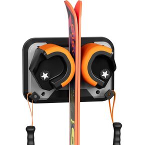Snowboard, Ski, and Skateboard Wall Mount Rack – Multi-Purpose Garage Wall Storage Holder | Space-Saving Clamp Organizer for Skate Decks, Hockey Sticks, Ski Poles, Shovels, and More-Blue