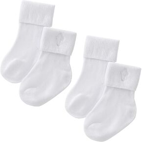 Booulfi Christening Outfits for Boys with Cross Embroidery Baby Cotton Bib and White Christening Sock Set