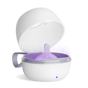 Portable Pacifier Sanitizer, UV Light Sanitizer Box, 99.99% Cleaned in 3 Minutes, 180-Min Battery Life, USB Rechargeable, Baby Pacifier Sanitizer On The Go