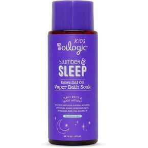 Oilogic Kids Baby Essentials Vapor Bath Soak, 9.6 Fl Oz (Slumber & Sleep) - Natural Concentrated Blend of 100% Pure Essential Oils - Relaxing & Soothing Lavender Oil & Chamomile Oil - Melatonin-Free