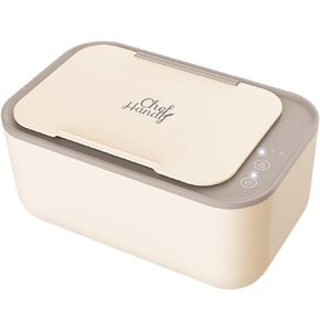 Baby Wipe Warmer, Wipe Warmer and Baby Wet Wipes Dispenser, Smart Precise Temperature Control Large Capacity Evenly Overall Heating Silence, Wipes Warmer for Babies Portable Wipe Warmer (White)